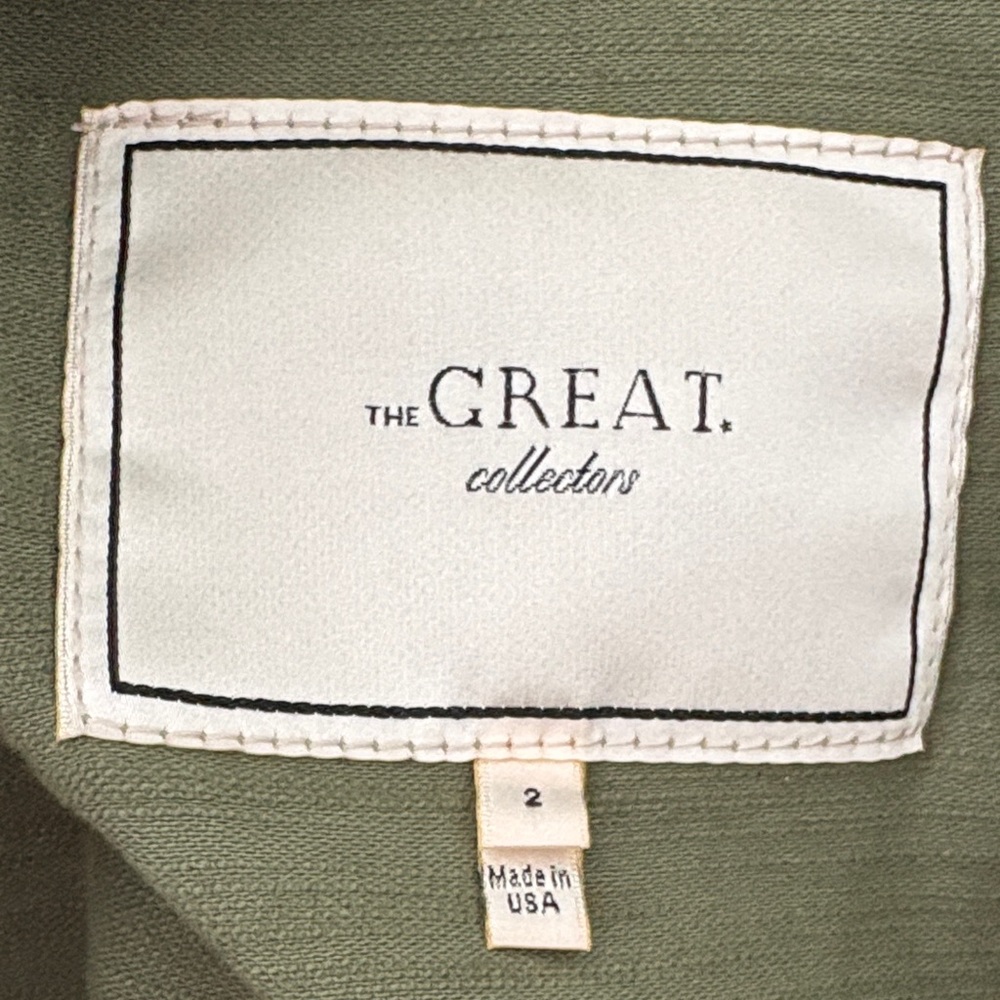 THE GREAT. The Vintage Army Jacket size 2 - Picture 3 of 6